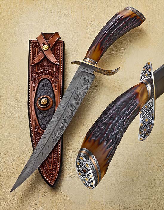 Persian style custom knife by Kevin Casey