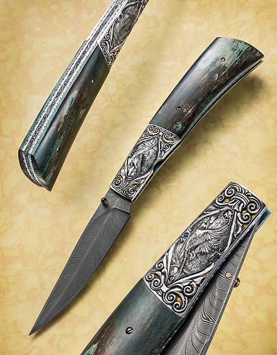 Custom knife by Kevin Casey